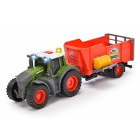 Dickie toys Valo Ja Ääni Tractor Fendt Granja Trailer 26 Cm