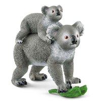 Schleich Wild Life Koala Mother With Baby Animal Figures