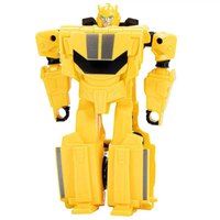 Transformers Earthspark Bumblebee 1단계 바꾸다 테이블 ~와 함께 받침 작은 입상
