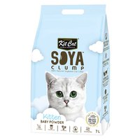 Kitcat Sable Biodégradable SoyaClump Soybeen Eco Litter Baby Powder 7L
