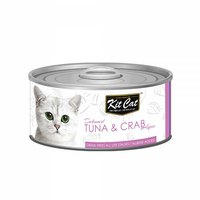 Kitcat 젖은 고양이 사료 Tuna & Crab 80gr