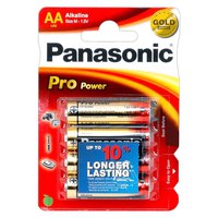 Panasonic Potere Professionale Batterie Alcaline LR 6 Mignon 4 Unità