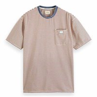 Scotch & soda Camiseta Manga Corta Washed Striped Relaxed Fit