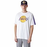 New era NBA Colour Block OS Los Angeles Lakers T-shirt Met Korte Mouwen