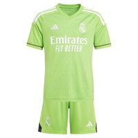 adidas Real Madrid 23/24 Домашний комплект футболки с коротким рукавом для юных вратарей