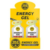 Gold nutrition 40g Strawberry & Lime Energy Gels Box 16 Units
