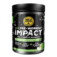 Gold nutrition Pre-Workout Impact 400g Green Apple Energy Powder