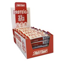 Nutrisport Protéine 33% 44gr Protéine Barres Boîte Blanc Choco&Baies 24 Unités