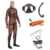 Spetton Pack Fire Red Camo Elite 3 Mm Wetsuit