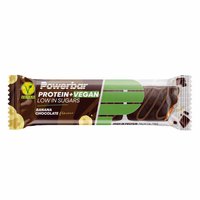 Powerbar Banaani Ja Suklaa ProteinPlus + Vegan 42g 12 Yksiköitä Proteiini Baarit Laatikko