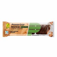 Powerbar Amêndoa Salgada E Caramelo ProteinPlus + Vegan 42g 12 Unidades Proteína Barras Caixa
