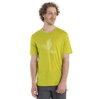 Icebreaker T-shirt à Manches Courtes Tech Lite II Skiing Yeti Merino