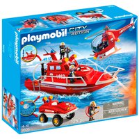 Playmobil Bombeiro Com Motor Submarino City Action Set