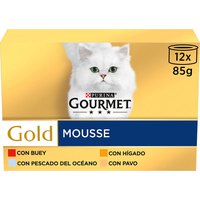 Purina ムース盛り合わせ Gourmet Gold 12x85g 猫 食べ物