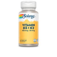 Solaray Big D3 4000ui and K2 50mcgr Vitamine 120 Kappen