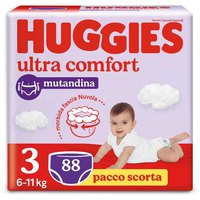 Huggies Taille Des Couches Ultra Comfort Mutandina 3 88 Unités