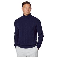 hackett-cable-roll-neck-sweater