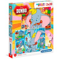 Clementoni Double 2X20 Pieces Dumbo Puzzle