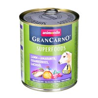 Animonda Saveur Agneau Amarante Canneberge Huile De Saumon Grancarno Superfoods 800g Humide Chien Aliments