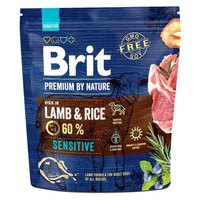 Brit Premium By Nature Sensitive Ξηρά τροφή για σκύλους αρνιού και ρυζιού 1 1kg Βρεγμένος Σκύλος Φαγητό