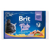 Brit Premium Talerz Rybny Dla Kota 4x100g Mokro KOT Żywność