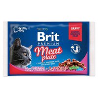 Brit Premium Mięsny Talerz Kota 4x100g Mokro KOT Żywność