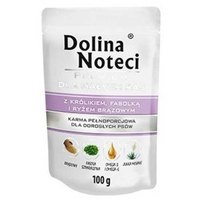 dolina-noteci-premium-met-konijnbonen-en-ongepelde-rijst-100g-nat-hond-voedsel