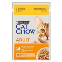 Purina nestle Purina Cat Chow Adult Hühnchen-Zucchini-Gelee 85g Nass KATZE Essen