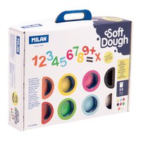 MILAN Sæt 8 Soft Dough 59 Gr Soft Dough Med Værktøjer Masser Af Tal