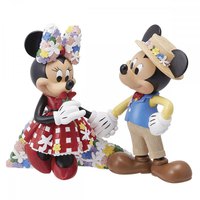 Enesco Dekorativ Figur Mickey & Minnie Flores 16.5x21x10.5 Centimeter