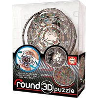 Educa borras Round 3D Charles Fazzino Puzzle