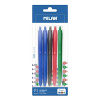 milan-blisterforpackning-5-p1-touch-p1-touch-pennor-2-bla.-1-svart.-1-rod-och-1-gron