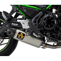 Arrow Komplettsystem With Indy Race Silencer Aluminium Dunkel Mit Carbon-Endkappe Kawasaki Z 650 ´21-23