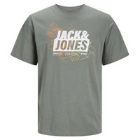 jack---jones-t-shirt-a-manches-courtes-et-col-rond-map-logo