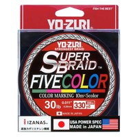 Yo-Zuri Flettet Superbraid™ Fivecolor 300 m