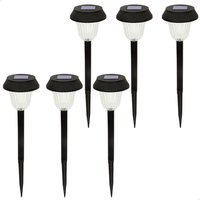 Aktive Pack 6 Outdoor Solar Lights White Led Light With Garden Stake