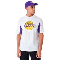 New era NBA Mesh Panel Los Angeles Lakers Koszulka Z Krótkim Rękawem