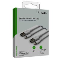 Belkin Lightning-kaapeliin CAA001BT1MWH2PK USB-A 1 m 2 Yksiköitä