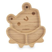 miniland-wooden-plate-frog-tableware