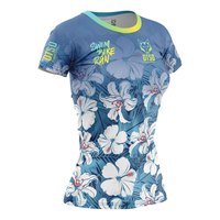 Otso Kortermet T-skjorte Swim Bike Run Flower