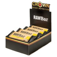 Crown sport nutrition RAW 50g Banana & Hazelnut Energy Bars Box 12 Units