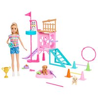 Barbie Poupée Du Parc D´entraînement Pour Chiots To The Rescue Stacie