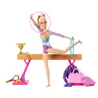 Barbie Vous Pouvez être Une Gymnaste Blonde Avec Une Poupée Playset