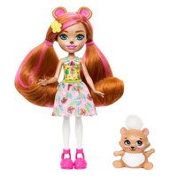 Enchantimals Avec Mini-poupée Pour Animaux De Compagnie Biloxie Bear