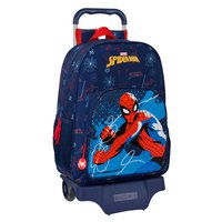 Safta With Trolley Wheels Spider-Man Neon Backpack