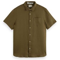 Scotch & soda Short Sleeve Linen Shirt Kurzarm-Shirt