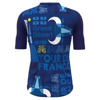 Santini Camisa De Manga Curta Torino Tour De France Official 2024