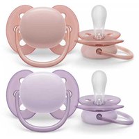 Philips avent Ultra Soft x2 Girl Pacifiers