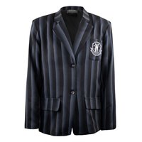 Cinereplicas Keskiviikko Takki Puku Nevermore Academy Black Striped Blazer