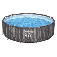 Bestway Steel Pro Max Ø 366x100 cm Runder Stahlrahmen-oberirdischer Pool